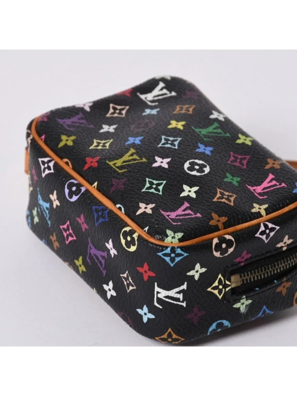 Louis Vuitton Pouch Trousse Wapiti Monogram Multicolor Black Takashi Murakami